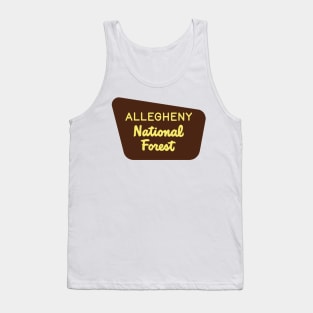 Allegheny National Forest sign Tank Top